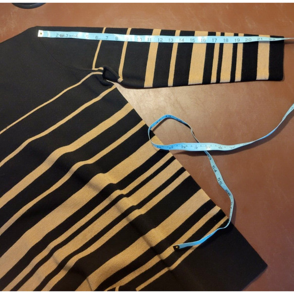 Pursuits Ltd. Brown Black 100% Merino Woolmark V-Neck Sweater Womens Large - Picture 9 of 9